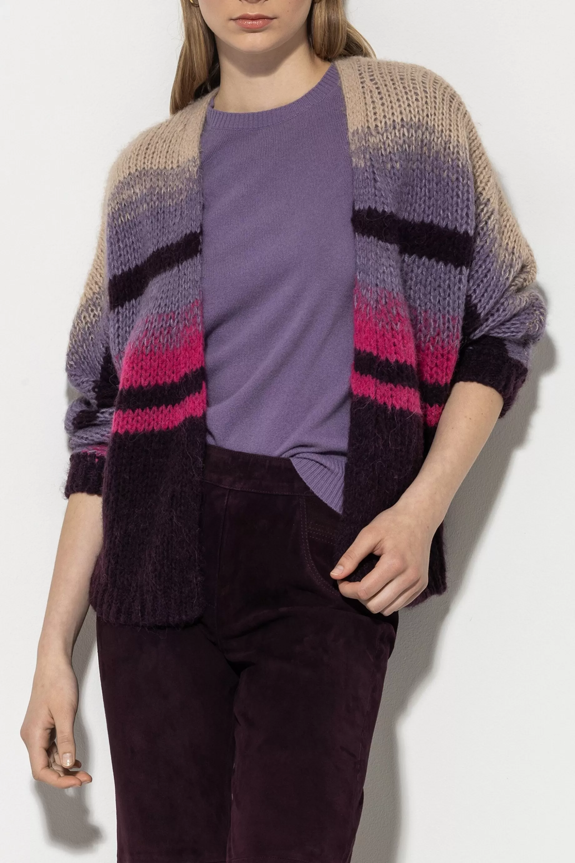 Cardigan à Rayures Fantaisie>LUISA CERANO Flash Sale