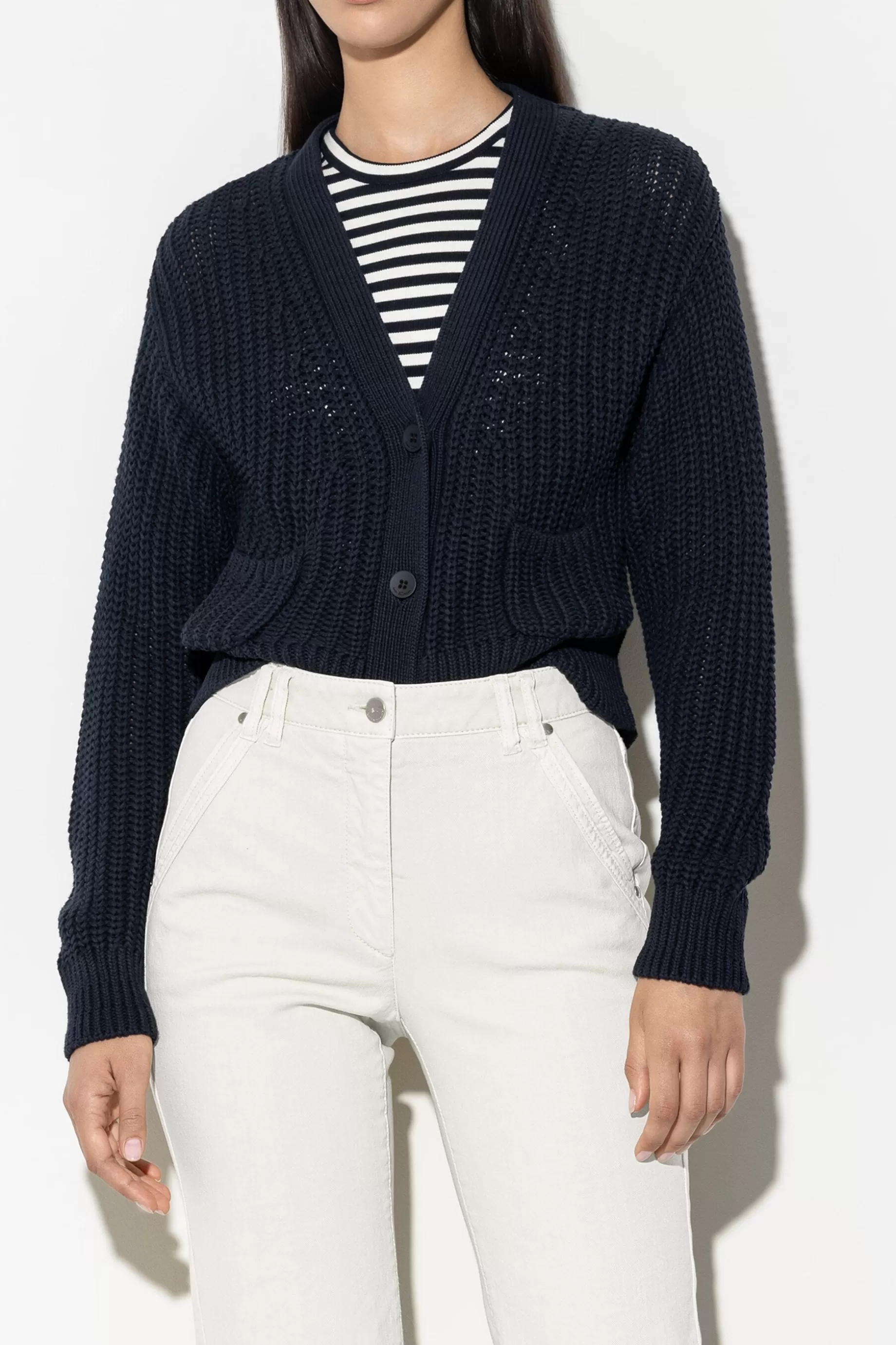 Cardigan En Tricot Côtelé>LUISA CERANO Store