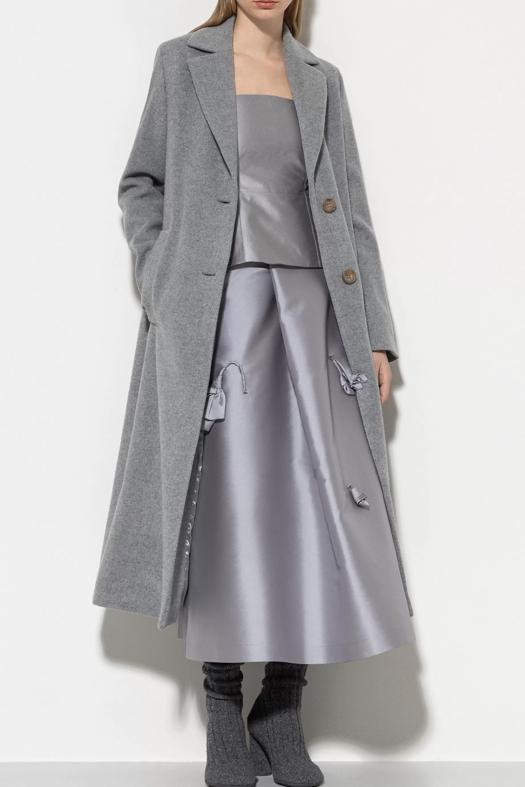 Manteau Blazer En Laine Mélangée>LUISA CERANO Sale