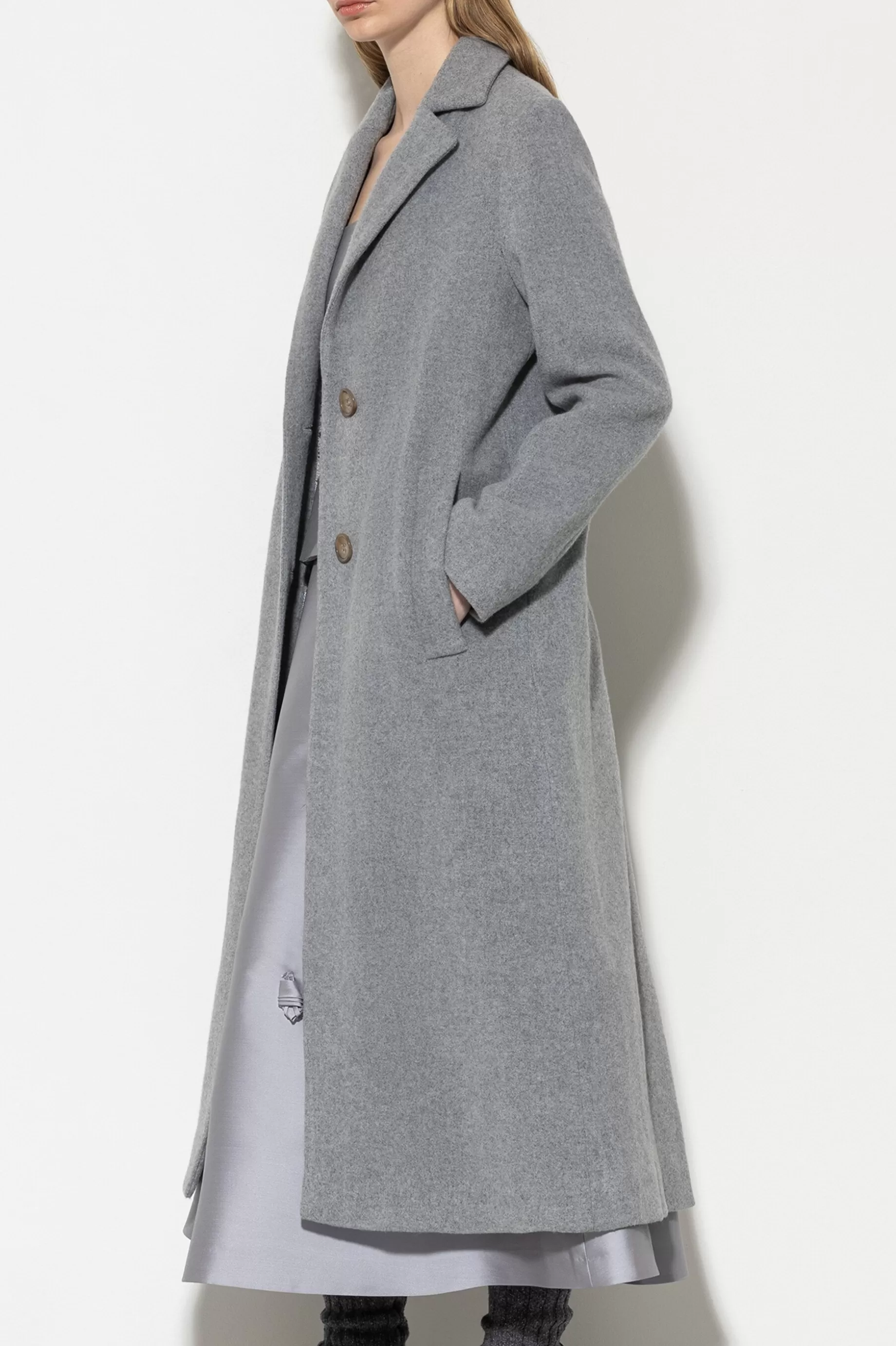 Manteau Blazer En Laine Mélangée>LUISA CERANO Sale