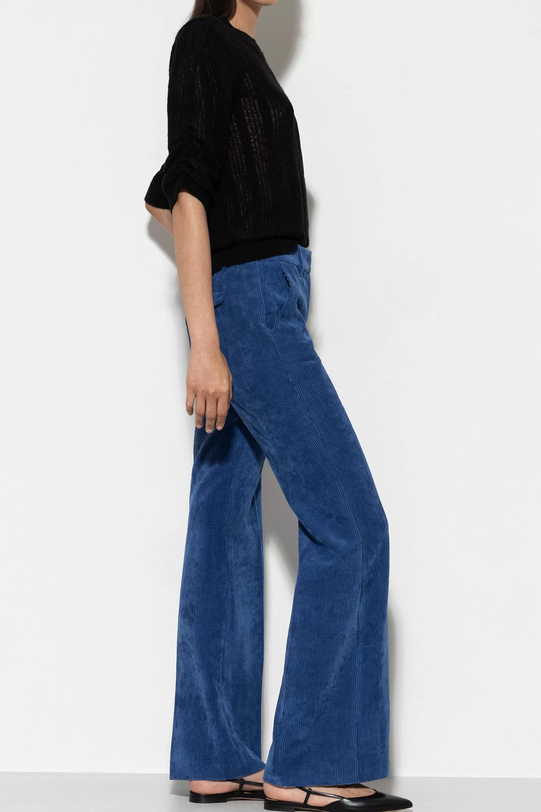 Pantalon Bootcut En Velours Côtelé>LUISA CERANO Cheap