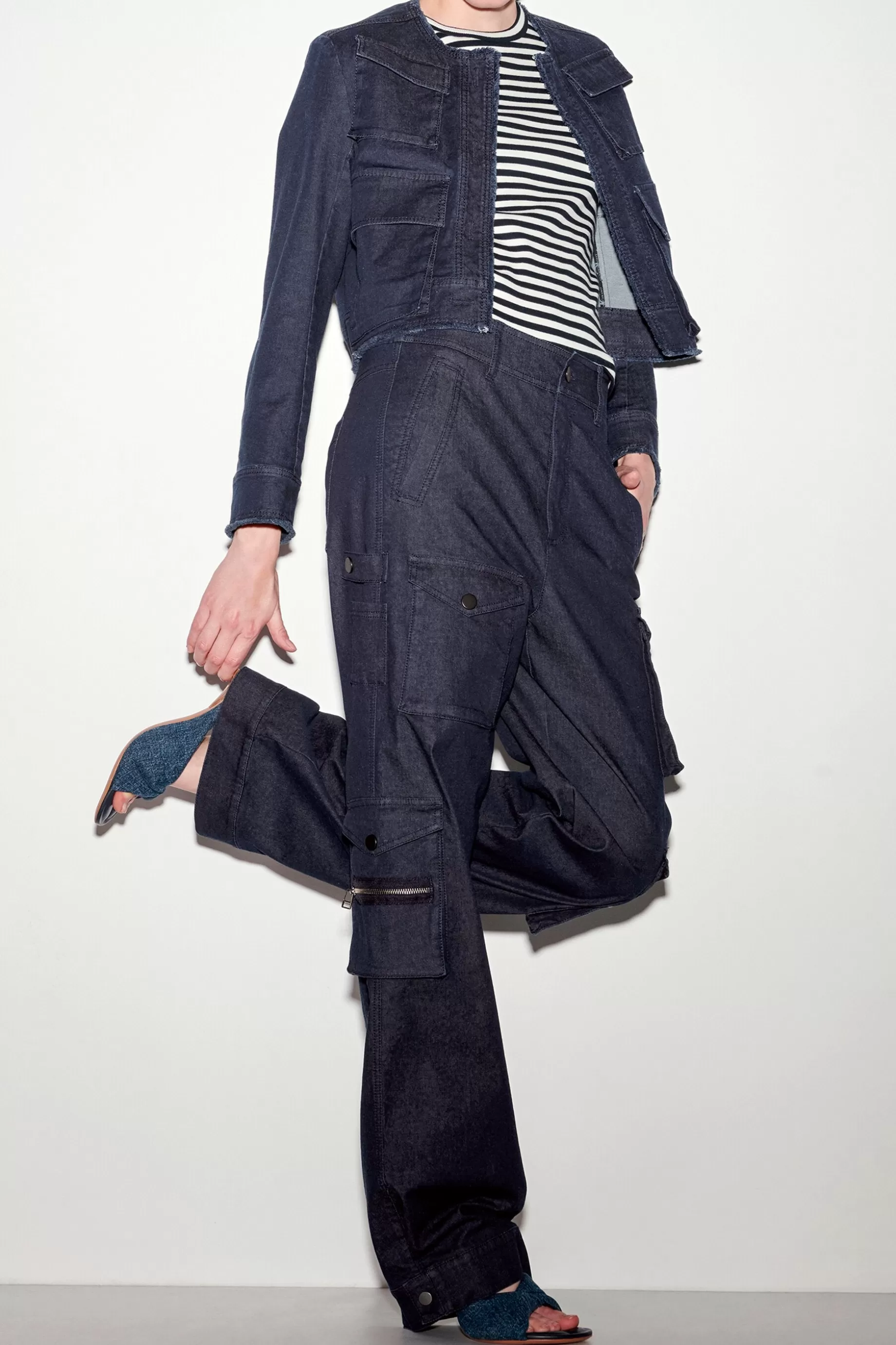 Pantalon Cargo En Denim>LUISA CERANO Clearance