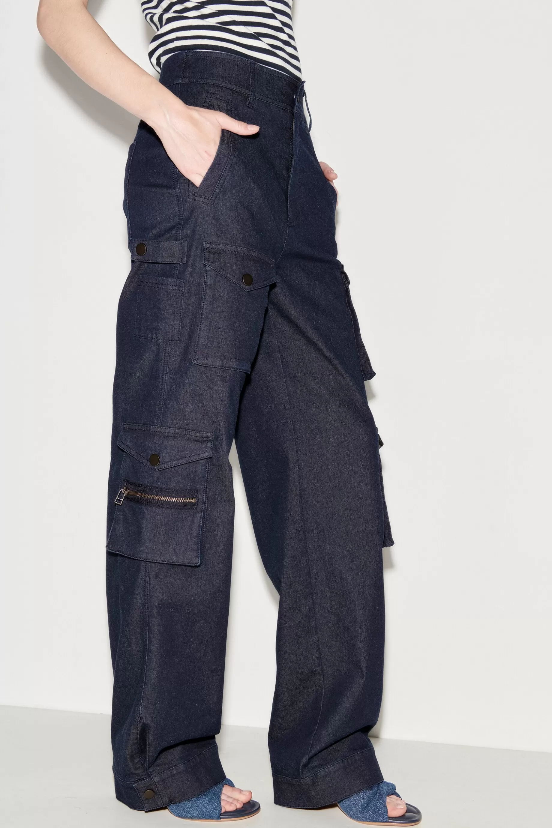 Pantalon Cargo En Denim>LUISA CERANO Clearance