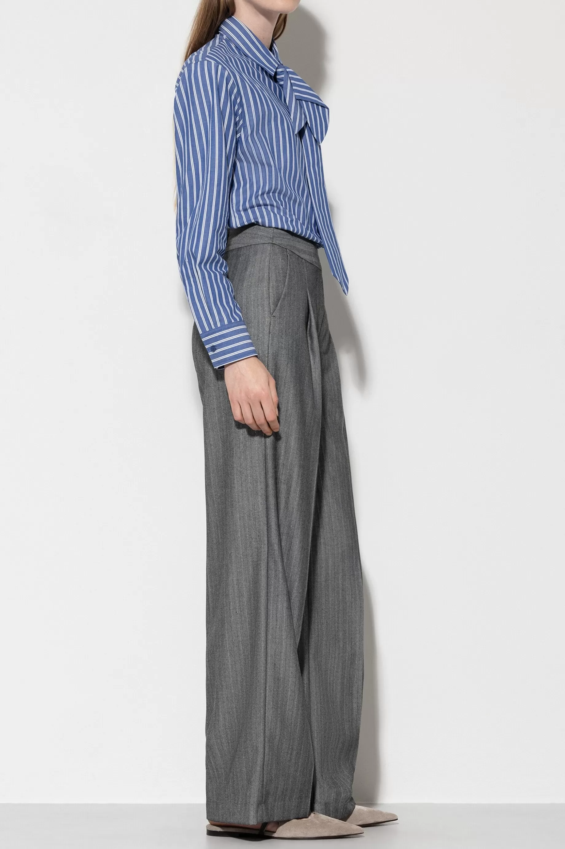 Pantalon Large à Chevrons>LUISA CERANO Cheap