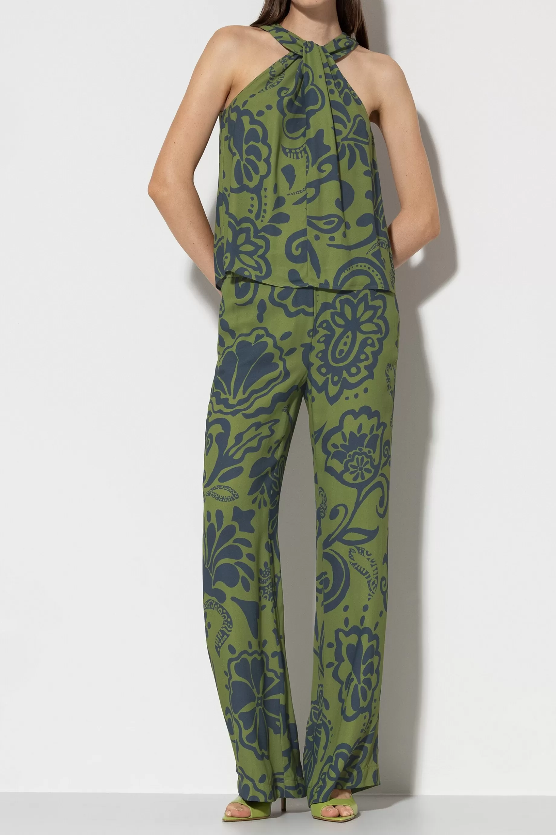 Pantalon Large Avec Imprimé Floral>LUISA CERANO Best