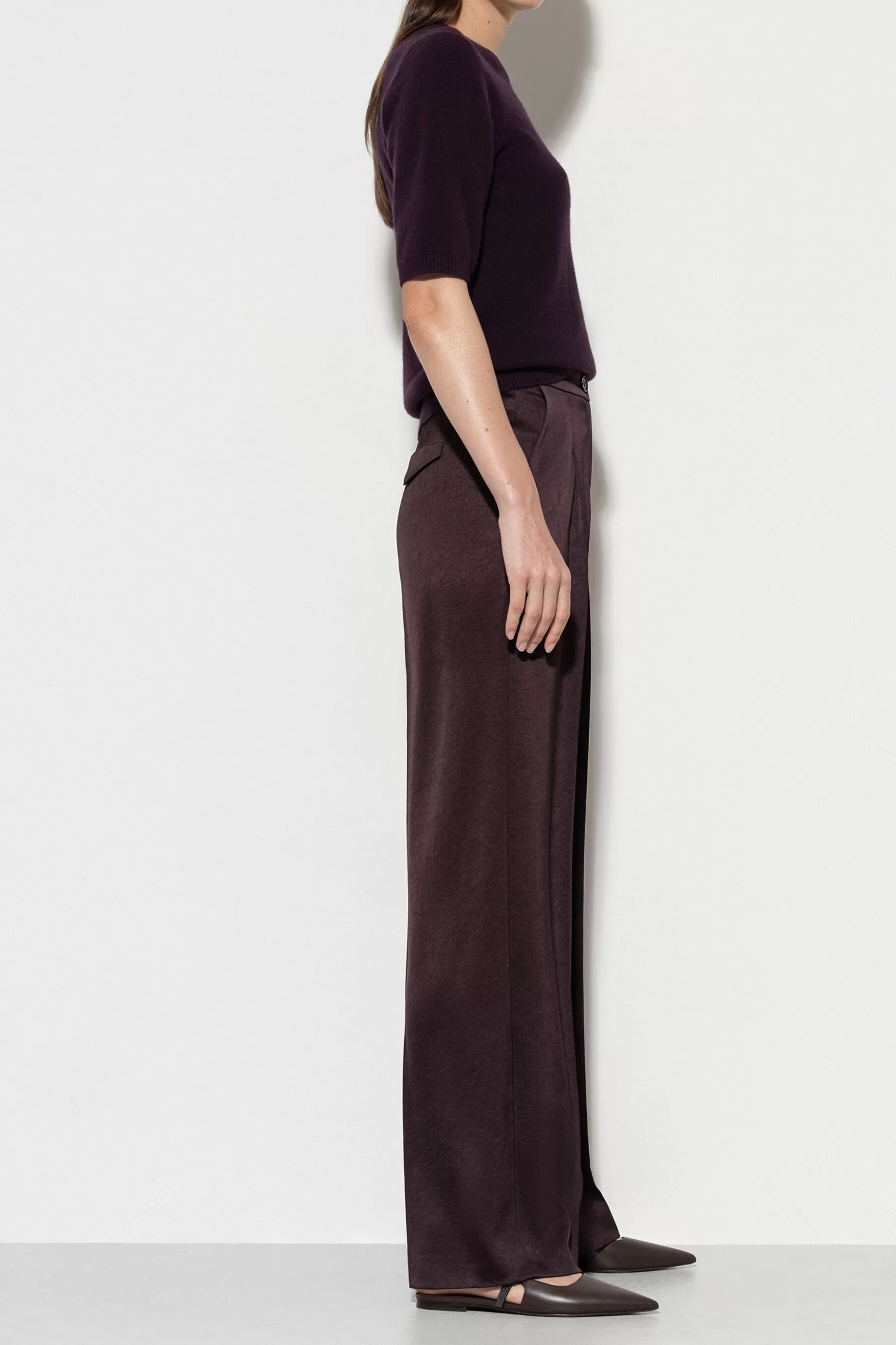 Pantalon Large En Satin>LUISA CERANO Flash Sale