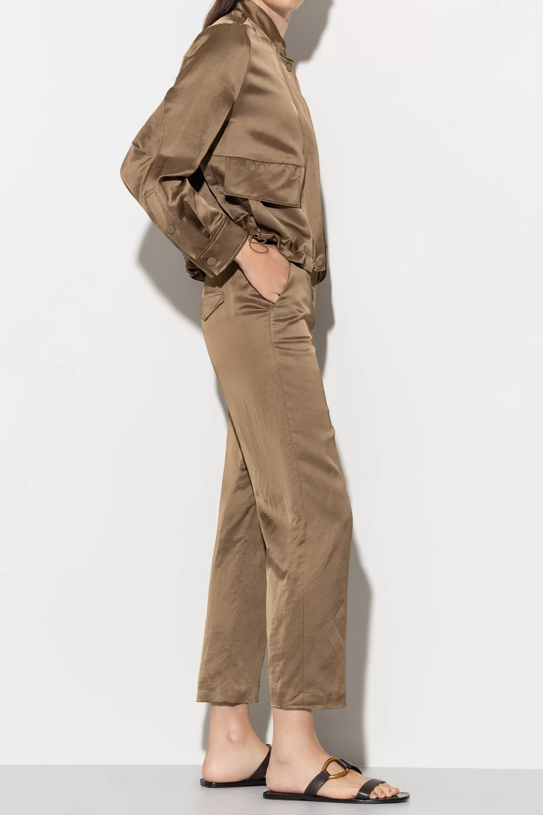 Pantalon Large En Satin>LUISA CERANO Cheap