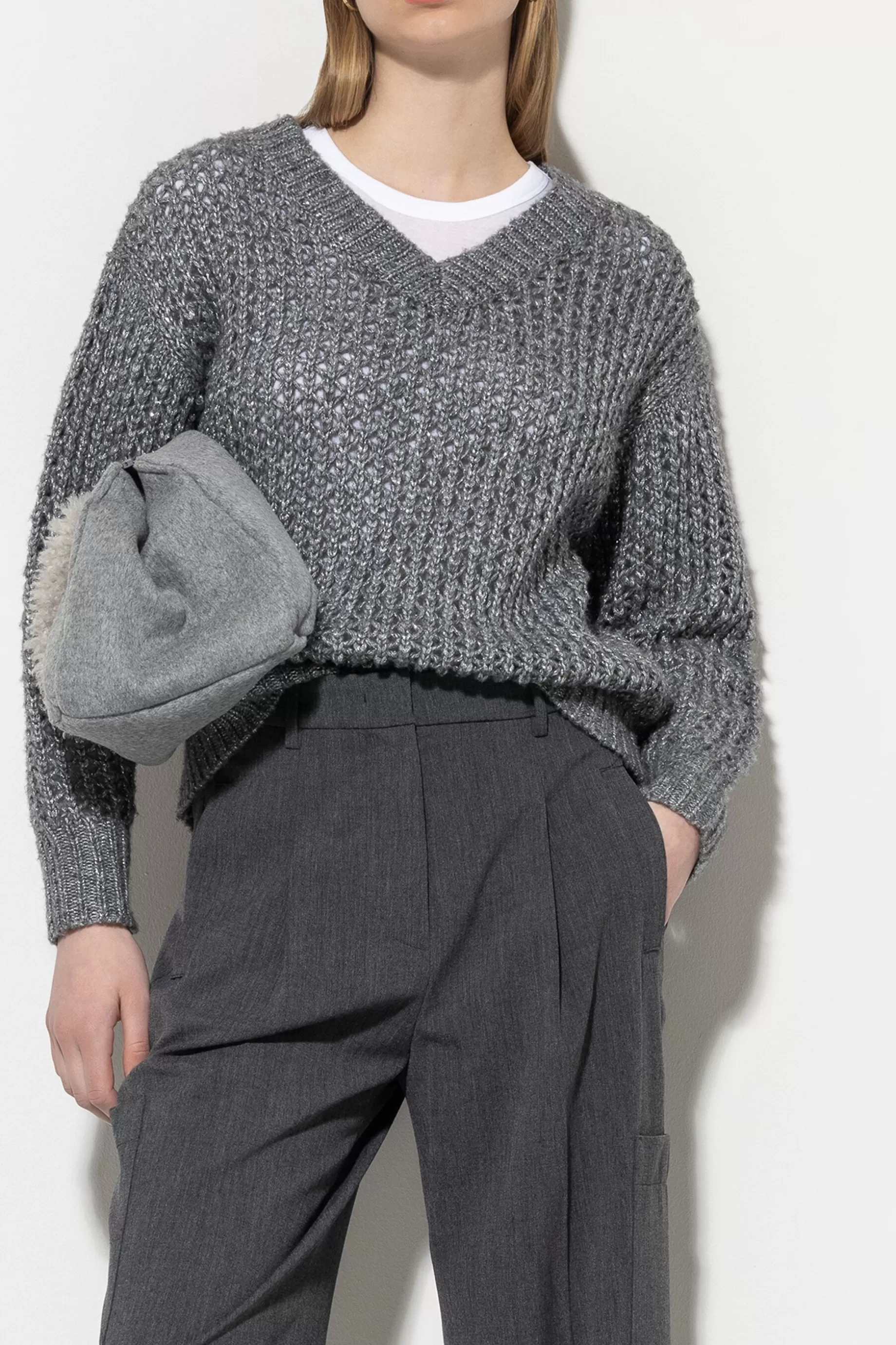 Pull En V Avec Structure En Filet>LUISA CERANO Store