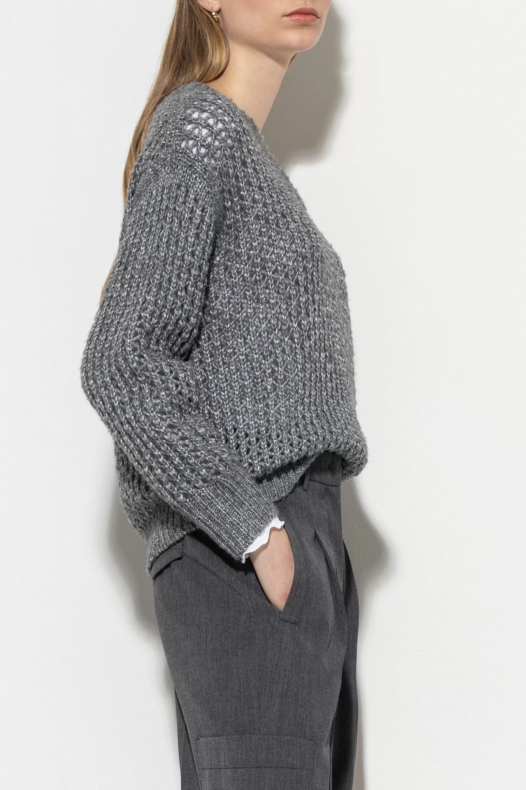 Pull En V Avec Structure En Filet>LUISA CERANO Store