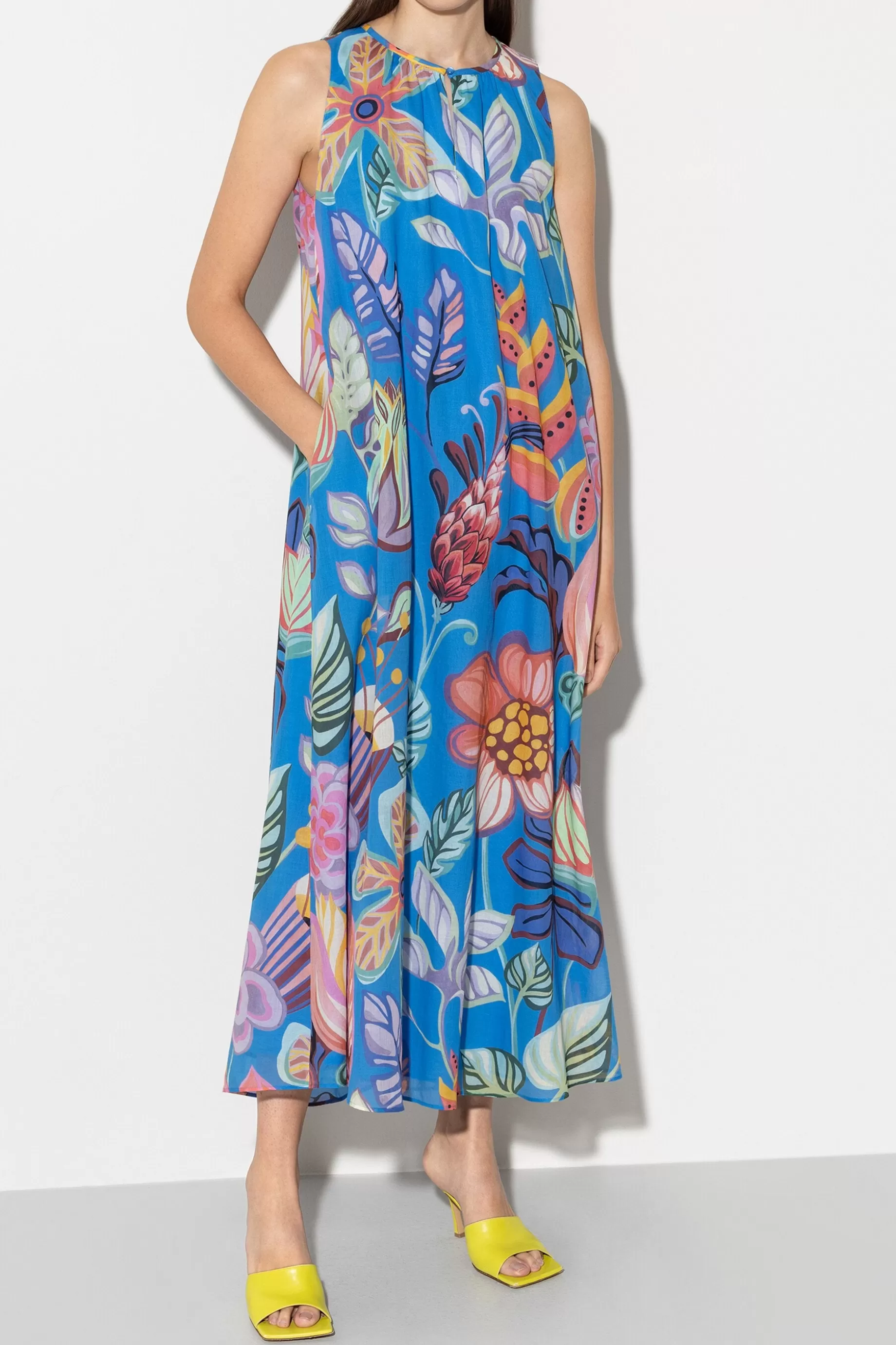 Slipdress à L'imprimé Caraïbes>LUISA CERANO Cheap