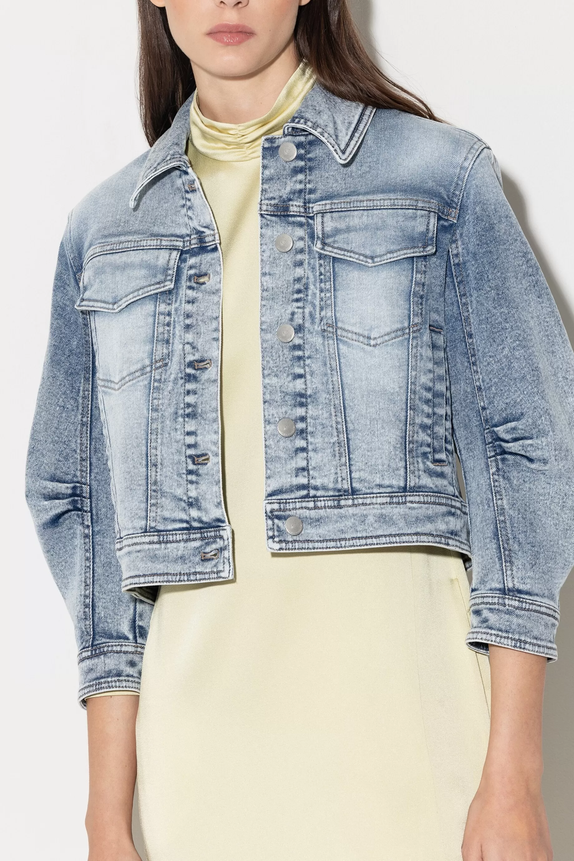 Veste En Denim Au Look Usé>LUISA CERANO Outlet